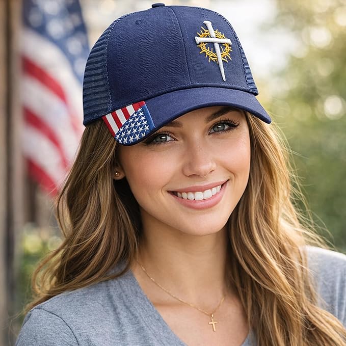 Christian Hats for Men,Cross Hats for Men,Jesus hat,Christian Religious Gifts for Birthday/Christmas