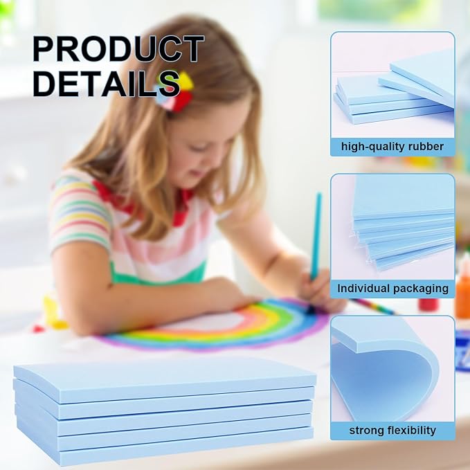 25 Pcs 4"x6" Rubber Carving Blocks, Linoleum Blocks, Stamp Carving Blocks - Image 7