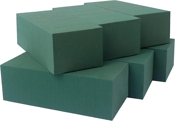 Pack of 6, Dry and Wet Floral Foam Blocks by FLOFARE