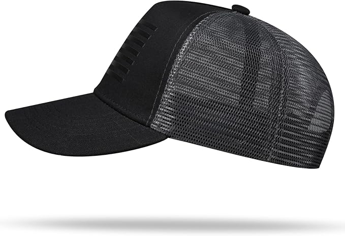 American Flag Trucker Hat - Snapback Hat, Baseball Cap for Men Women - Breathable Mesh Side, Adjustable Fit - for Casual Wear