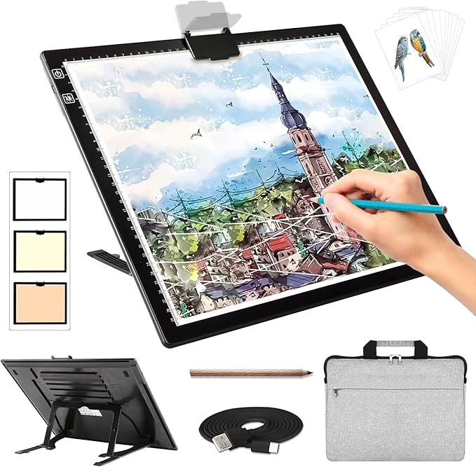 Rechargeable A3 Light Pad for Diamond Painting by Zocelight