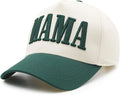 Womens Mama Trucker Hat, Vintage Snapback Mom Baseball Cap, Trendy New Mom Gifts Mothers Day Outfits for Mommin