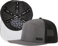 UVCoolix™ Cooling Sweatband Flat Bill Golf Baseball Cap,Breathable Sun Protection,Water-Resistant Snapback Performance Hat