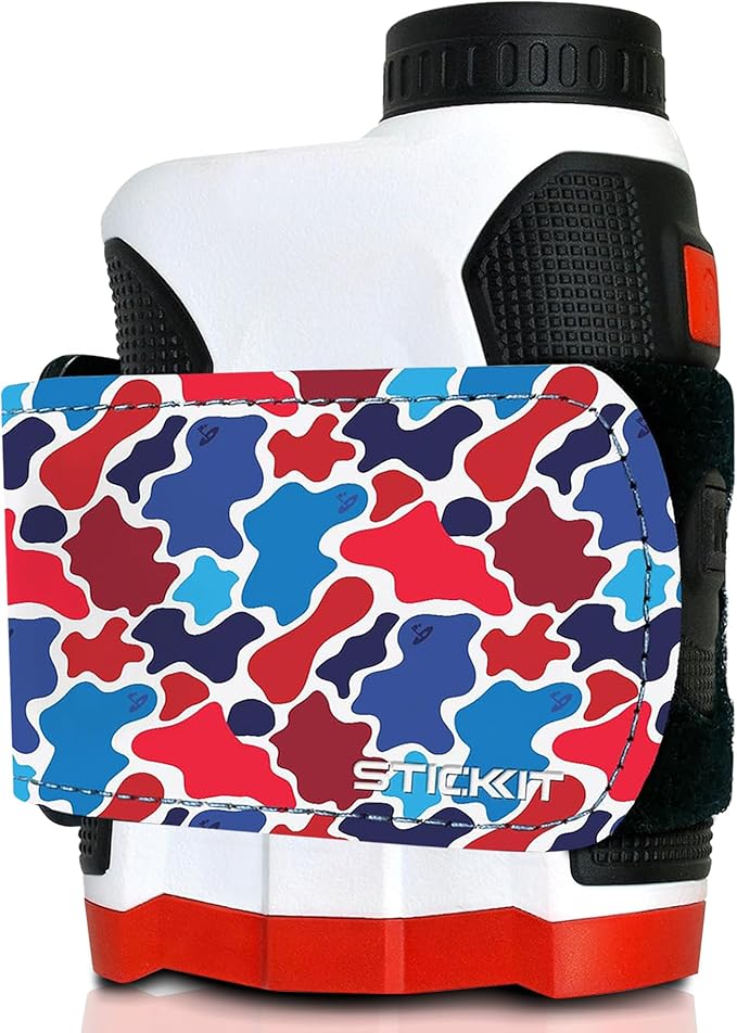 STICKIT Magnetic Rangefinder Strap | Strong Magnet Securely Holds to Golf Carts and Golf Clubs for Easy Access | Slim, Form Fitting, Size Adjustable