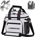 MORXPLOR Golf Cart Cooler with Magnetic Lid 12-Can Insulated Soft Cooler Bag Collapsible for Golf Cart,Golf Accessories,Lunch Camping Cooler Insulated Lunch Bag with Adjustable Shoulder Strap