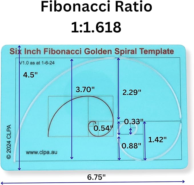 Fibonacci Spiral Stencil Template - Image 3