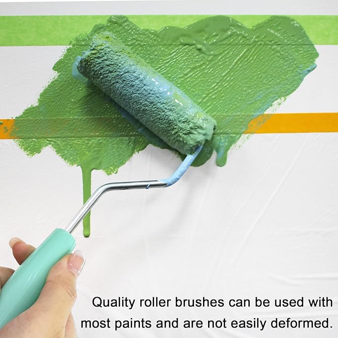 11 Pack Paint Roller Kit, 4 Inch Microfiber Paint Roller Covers, Mini Wool - Image 7