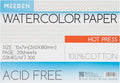 MEEDEN Watercolor Paper Block, 100% Cotton Watercolor Paper Pad of 20 Sheets by MEEDEN
