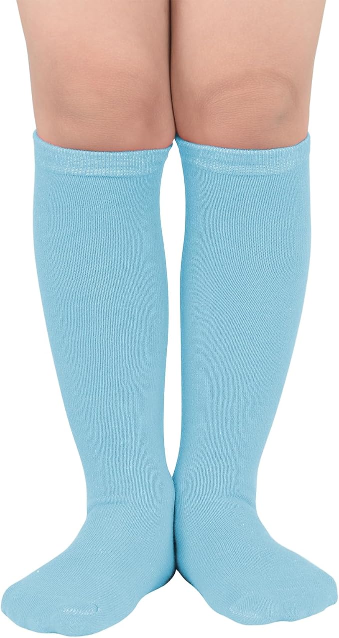 American Trends Kids Toddler Soccer Socks Youth Baseball Softball Football Socks Knee High Accessories for Girls