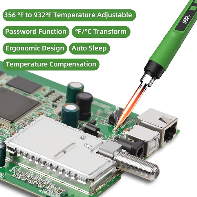 Soldering Iron Kit, 190W Soldering Gun, 110V LED Solder Kit - Image 4