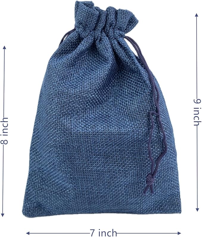 Palmhomee Pack of 25 Burlap Gift Bags - Image 2