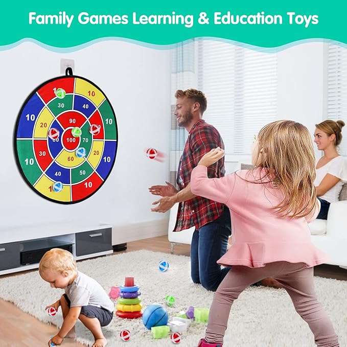 Kids Dart Board Game Set-29 inchs, Board Games - Image 4