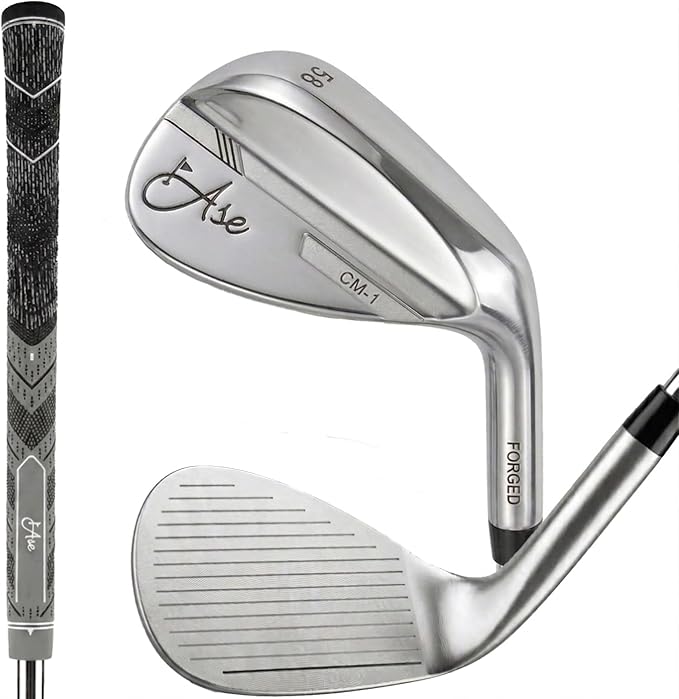Premium CM-1 Golf Wedge Set or Individual Golf Wedges - Full Face Grooves + Milled Face Wedges, Singles or Set for Men Lob, Gap, Sand Wedged 50/52/54/56/58/60 Degree Clubs