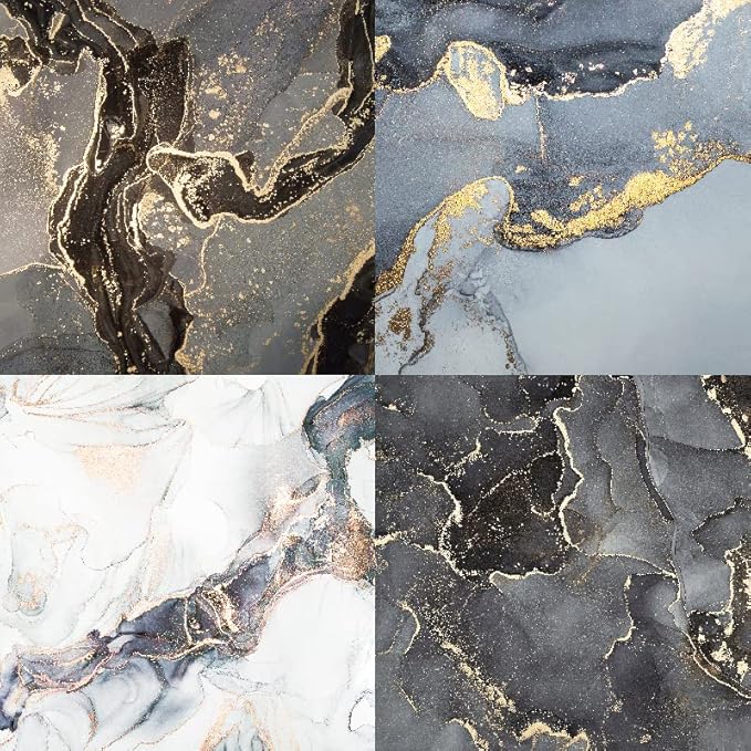 Marbled Scrapbook Paper Pad Color Marble Patterned Paper 6×6, 24 Sheets - Image 5