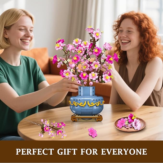 HOGOKIDS Flowers Cherry-Blossom Bonsai Building Set - 2 in 1 Artificial Bonsai - Image 9
