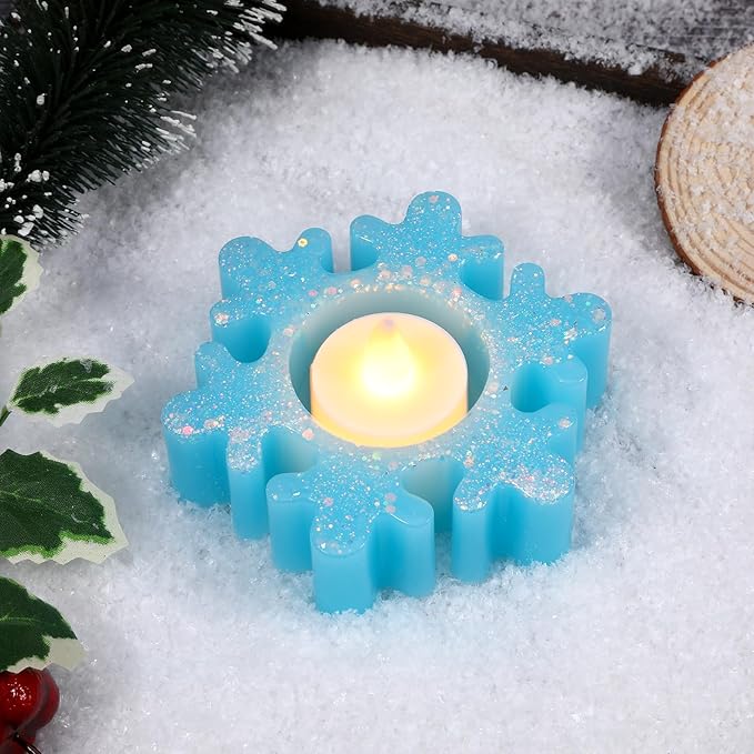 2PCS Christmas Resin Molds Snowflake Silicone Resin Mold - Image 5