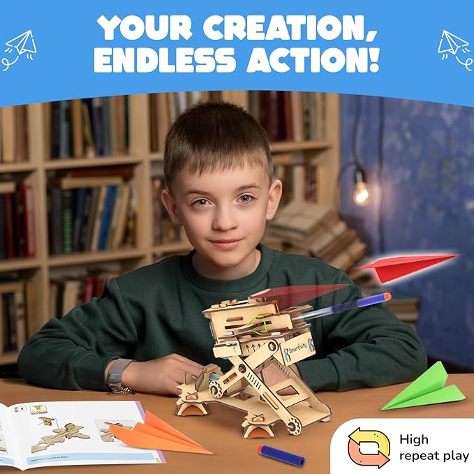 Smartivity DIY 2in1 Hydraulic Airplanes & Darts Launcher STEM Toy - Image 3
