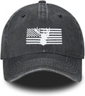 Embroidered Baseball Cap for Women Men Vintage Adjustable Washed Distressed Denim Baseball Hat