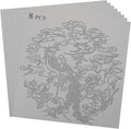 LDXDRU 8 Pack Linoleum Block for Printmaking, 12 x 12 Inch Linoleum Blocks Gray by LDXDRU