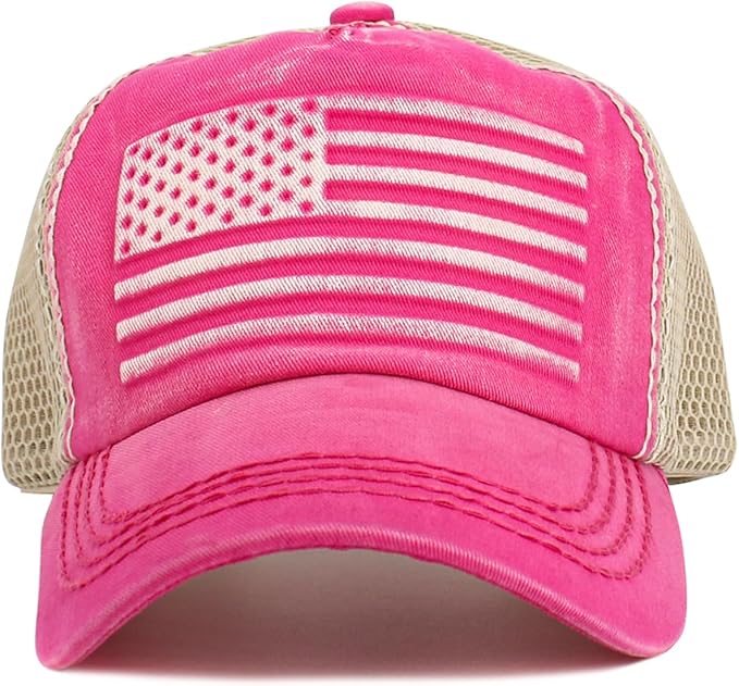 KBETHOS Flag USA America Military Thin Blue Line Thin Red Line Vintage Distressed Baseball Cap Dad Hat Unisex Adjustable…