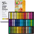 Mont Marte Soft Pastels in Tin Box Signature 48pc, 48 Assorted Colors, Vibrant by MontMarte