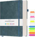 College Ruled Notebook, Large A4 Hardcover Leather Journal, 312 Numbered Pages by OFFIGIFT