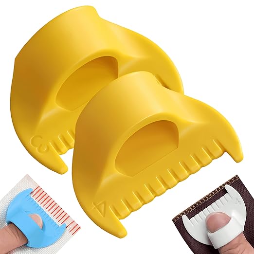 2 PCS Edge Lock Seam Guide, Mini Sewing Finger Ruler by Unknown