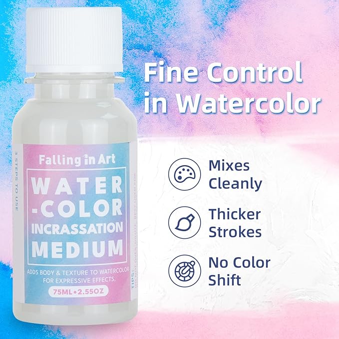 Falling in Art Professional Watercolor Texture Medium, Acid Free Thickening - Image 3