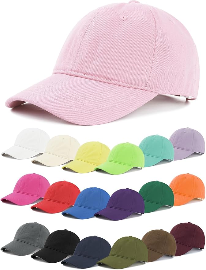 Zando Unisex Classic Baseball Caps Adjustable Sports Hats Outdoors Cotton Baseball Hat Cute Preppy Hat Golf Running Dad Hat