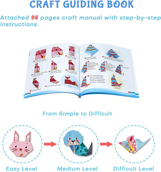 Origami Kit for Kids Ages 5-16, 212 Sheets - Image 3