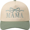 MIRMARU Two-Tone Vintage Canvas Trucker Hats for Men & Women, Adjustable Size Baseball Caps with Trendy Embroidered Design
