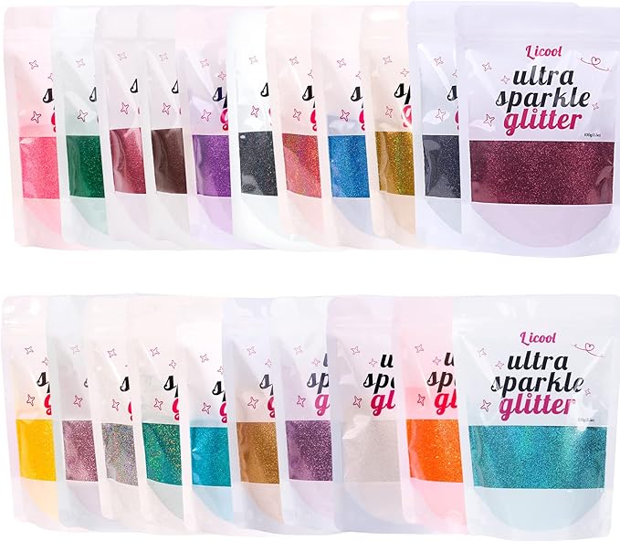 Holographic Extra Fine Craft Glitter Powder, 100g Iridescent Sequins, Loose - Image 3