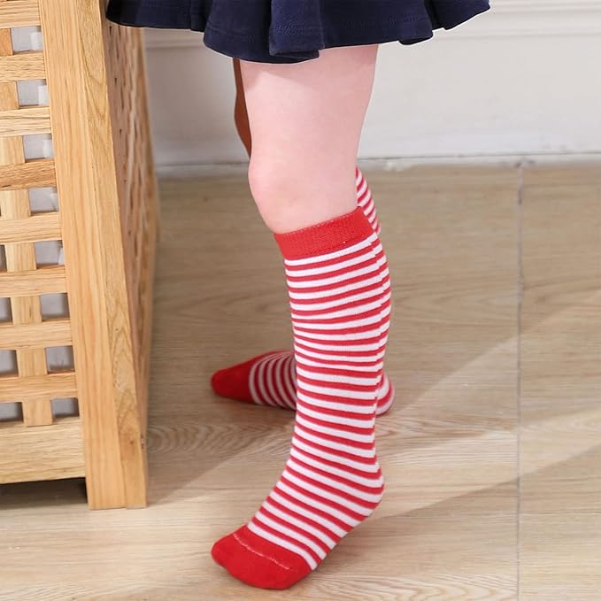 American Trends Kids Toddler Soccer Socks Youth Baseball Softball Football Socks Knee High Accessories for Girls