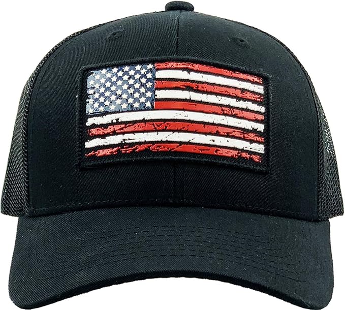 KBETHOS Flag USA America Military Thin Blue Line Thin Red Line Vintage Distressed Baseball Cap Dad Hat Unisex Adjustable…