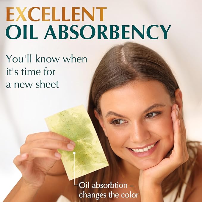 Natural Green Tea Oil Blotting Sheets - Image 5