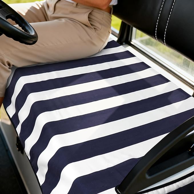 Golf Cart Seat Covers Club Car Golf Cart Accessories for Men Women Golf Carts Seat Towel Blanket 2-Seat Golf Cart Decorations