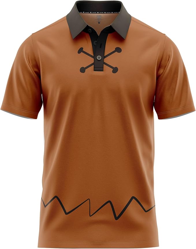 Funny Parody Golf Polo Shirt – Fun Movie Performance Quick Dry UPF Sun Protection Moisture Wicking Casual Wear Shocker Golf