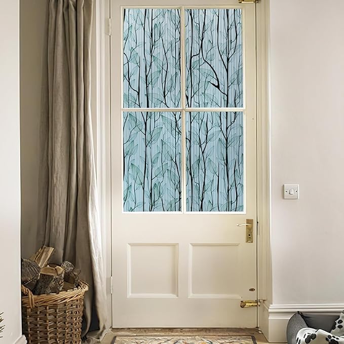 DKTIE Nature Pattern Rainbow Window Film Decorative Stained Glass Window Film - Image 7