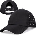 ZTL Women's High Ponytail Baseball Cap Performance Running Hat Quick Dry Mesh Sports Cap Unstructured Dad Trucker Hats