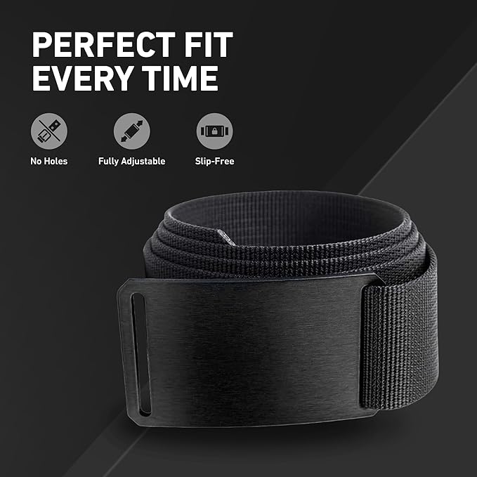 GRIP6 Classic Belt - 1.5-Inch Adjustable Nylon Belts - Versatile Lifestyle and Tactical Belt for Men and Women