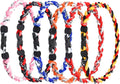 18inch Baseball Necklace,Fashion Tri-Braided Rope Tornado Necklace for Sports Fan