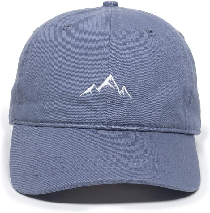 Outdoor Cap -Adult Mountain Dad Hat-Unstructured Soft Cotton