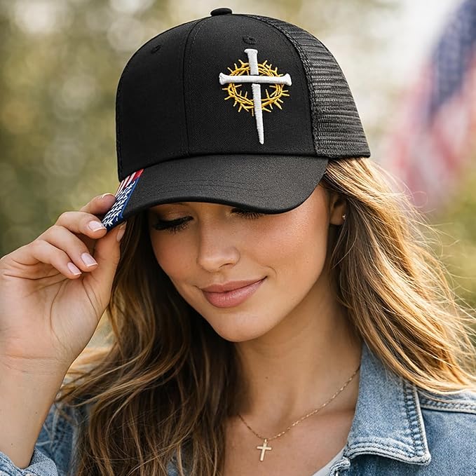 Christian Hats for Men,Cross Hats for Men,Jesus hat,Christian Religious Gifts for Birthday/Christmas