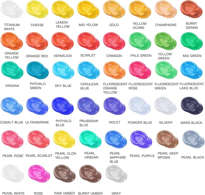 GOTIDEAL Acrylic Paint Violet Tubes Non Toxic Non Fading, Rich Pigments - Image 3