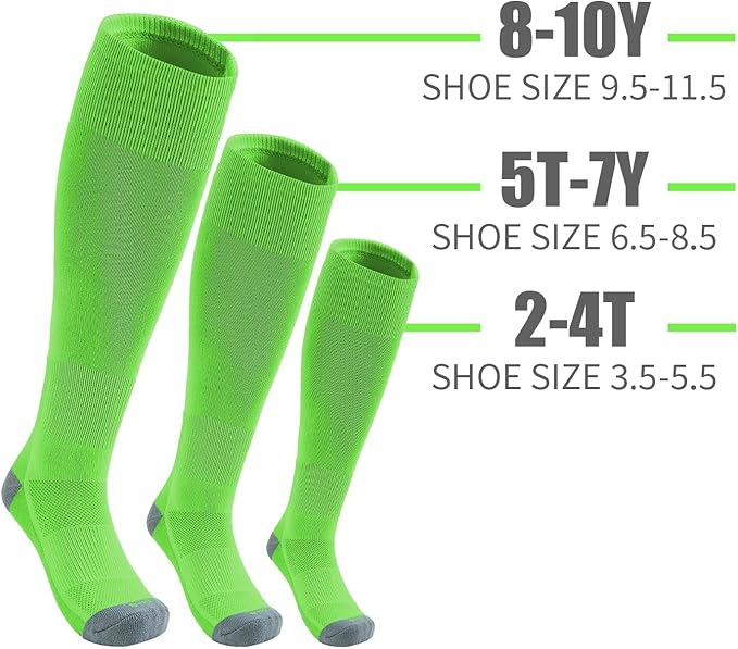 QBK Youth Baseball Socks & Belt Combo Set for Kids 2-16 Years -Softball/Tee Ball Accessories (1 Pair + 1 Belt, Unisex)