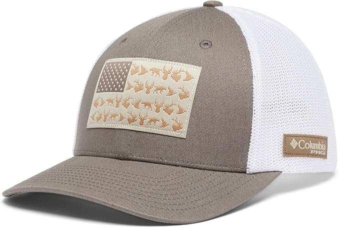 Columbia Unisex-Adult PHG Game Flag Mesh Ball Cap - Low Crown