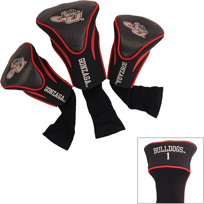 Team Golf NCAA Florida Gators Contour Golf Club Headcovers (3 Count) Numbered 1, 3, & X, Fits Oversized Drivers, Utility, Rescue & Fairway Clubs, Velour Lined for Extra Club Protection