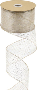 MEEDEE Champagne Gold Wired Ribbon by MEEDEE