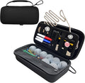 BLIRITEL Golf Glove Holder Case with Removable Glove Shaper,Hard Shell Protective Golf Accessories Organizer Bag Fits Balls,Tees,Markers, Waterproof 900D Oxford Golf Gifts for Men Women Golfers