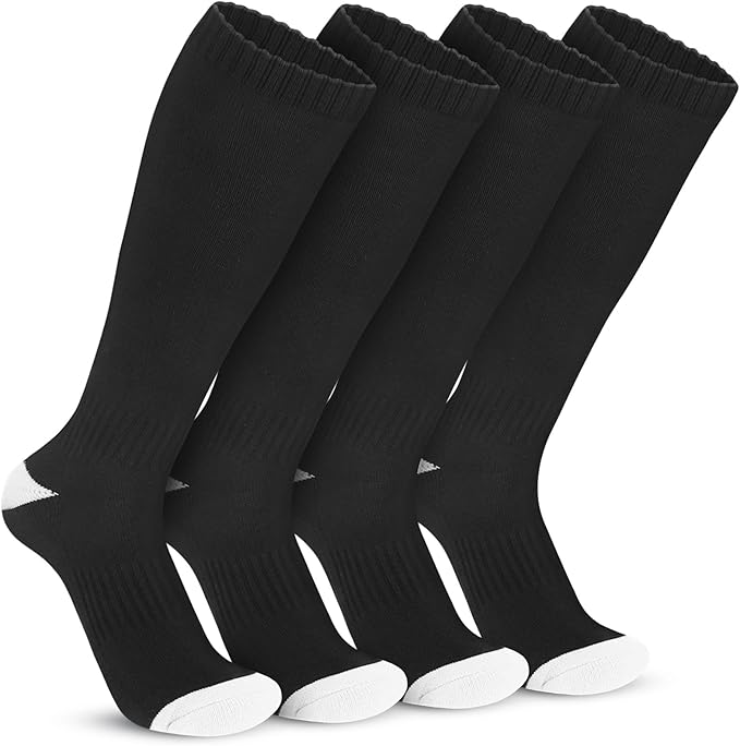 Haysandy 2 Pairs Baseball Softball Socks Athletic Soccer Football Sports Socks Over the Calf for Adult Men Women